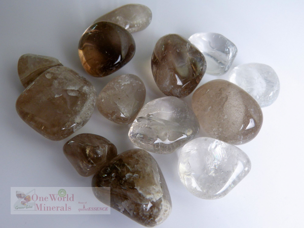 Rauchquarz Schweiz Trommelsteine, 200g Pack